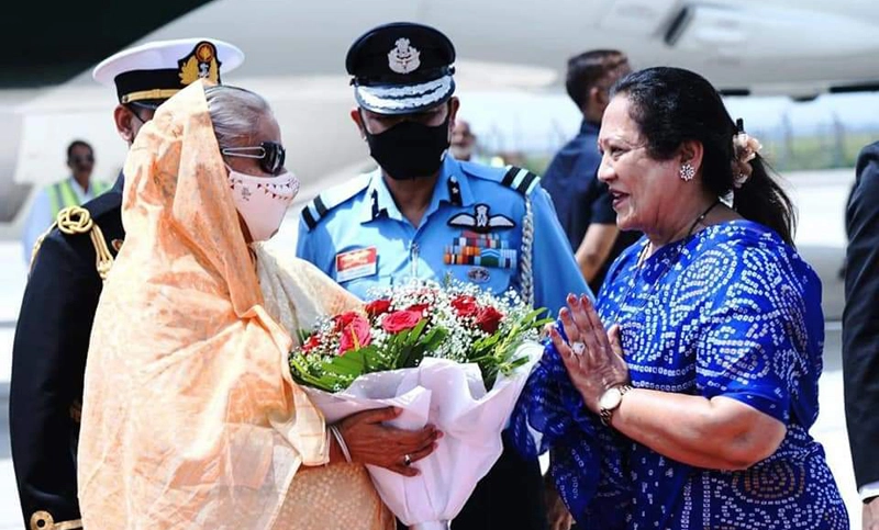 দিল্লি পৌঁছেছেন প্রধানমন্ত্রী শেখ হাসিনা
